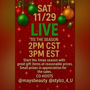 11/29 Holiday Gift Finds! Cohost @stylzz_4_U and @maysbeauty 🎄🎄